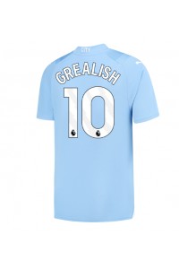 Manchester City Jack Grealish #10 Fotballdrakt Hjemme Klær 2023-24 Korte ermer